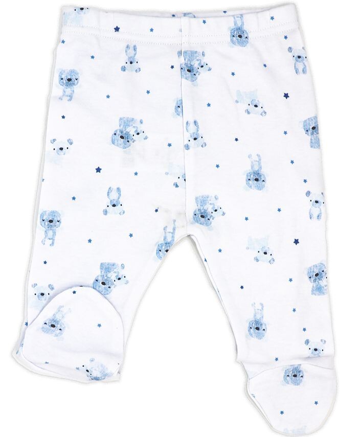 Подарок Layette Little Bear Hugs для маленьких мальчиков, набор из 10 предметов Rock-A-Bye Baby Boutique, синий — фото 4