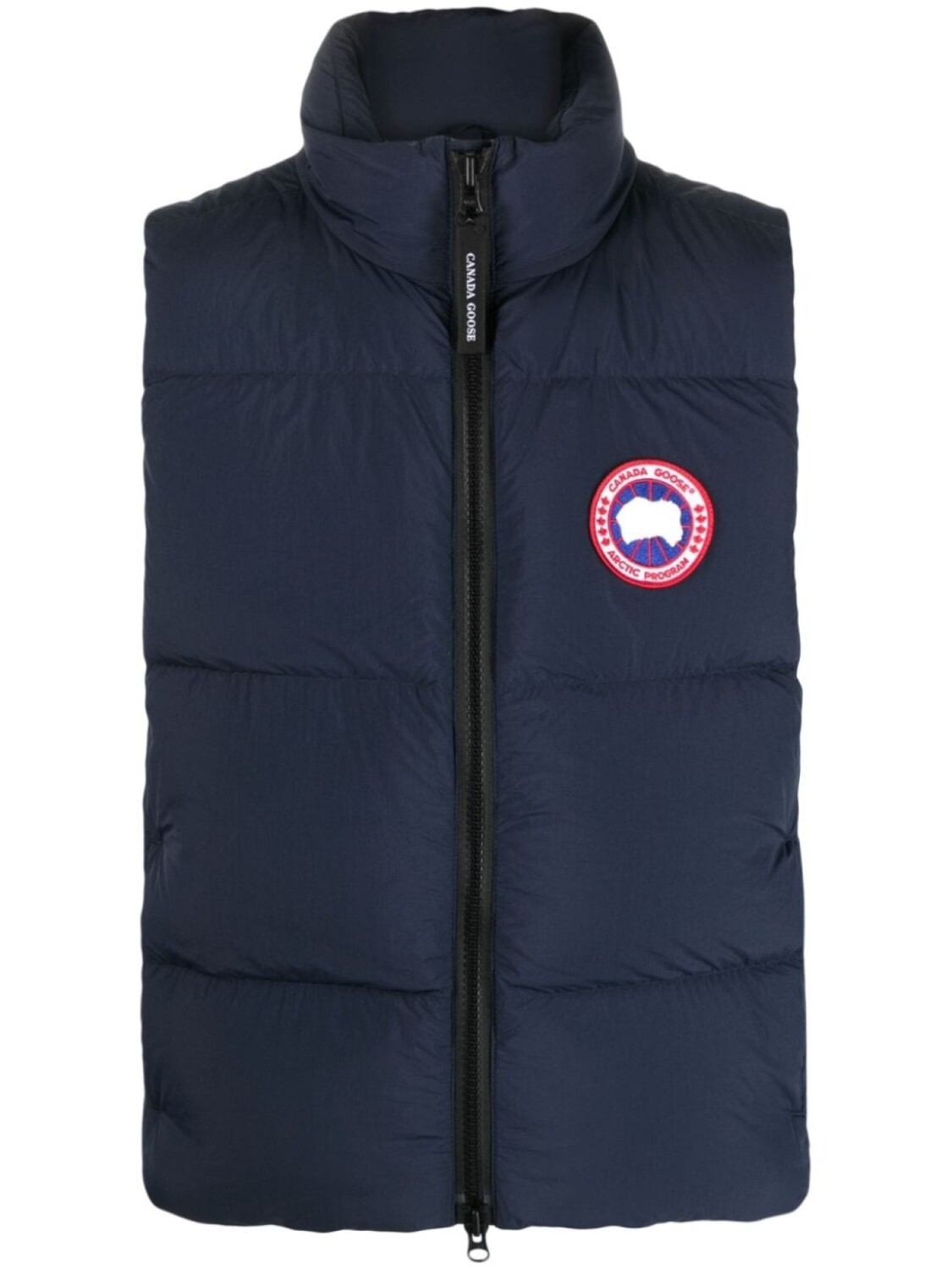 

Canada Goose дутый жилет с нашивкой-логотипом, синий