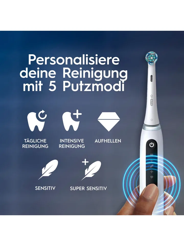 Электрическая зубная щетка iO Series 5 Oral-B белый — фото 4