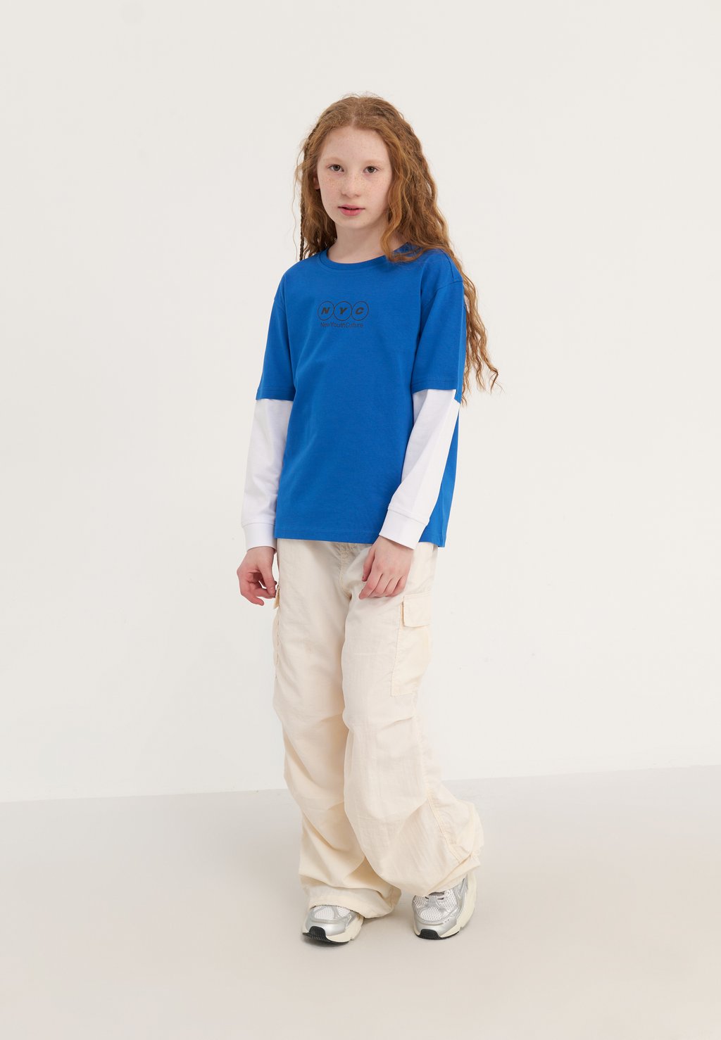 

Рубашка с длинным рукавом UNISEX Yourturn Kids, цвет blue/white