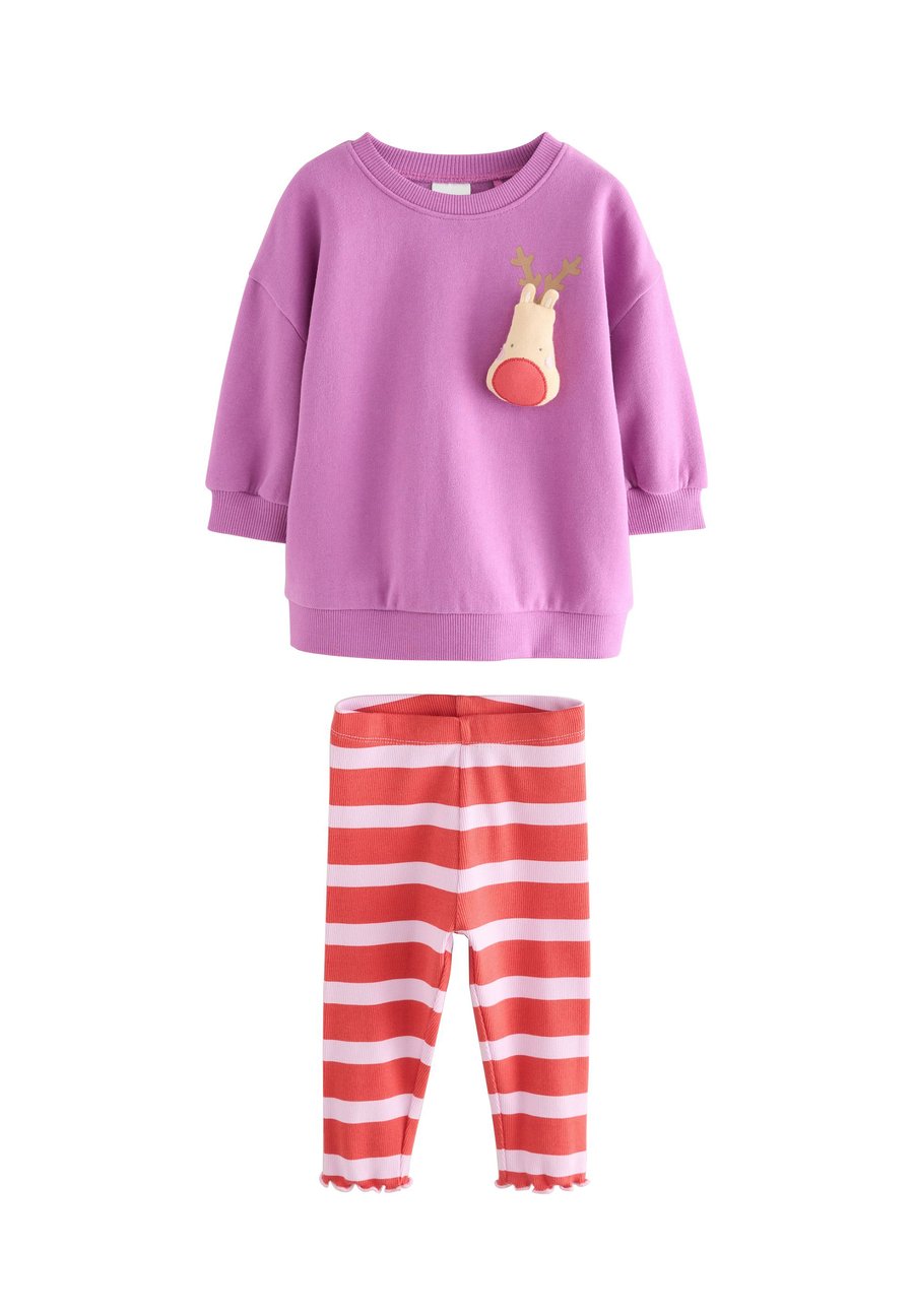 

Толстовка Next SET, Purple Squeaky Reindeer Christmas/Purple