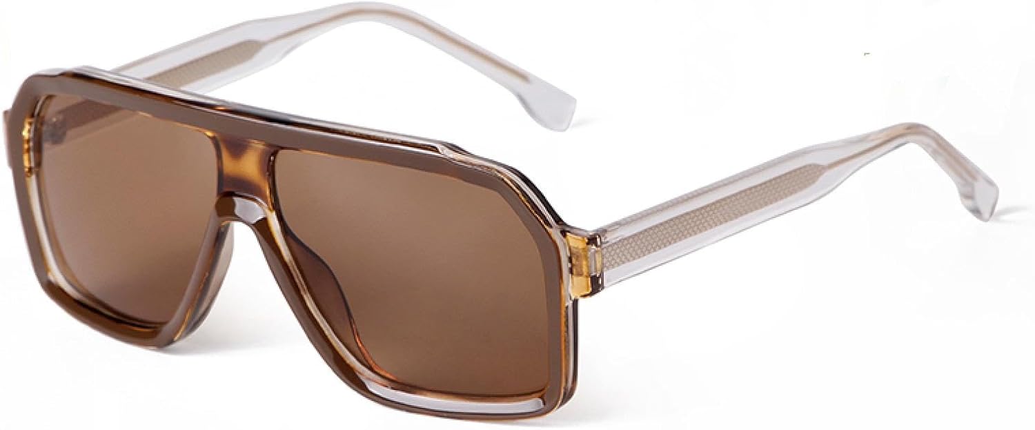 

Ретро большие солнцезащитные очки для женщин с защитой от УФ-излучения UV400, плоская верхняя часть, черные, винтажные очки-пилот с квадратным градиентом, солнцезащитные очки для женщин и мужчин WNCKSQ, C1