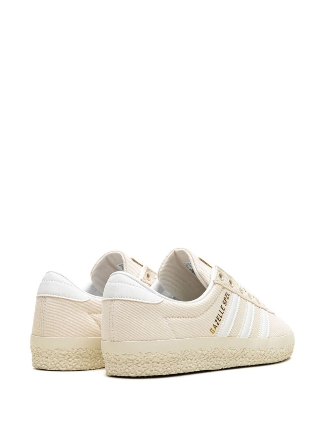 Adidas твиловые кроссовки Gazelle, нейтральный цвет — фото 3