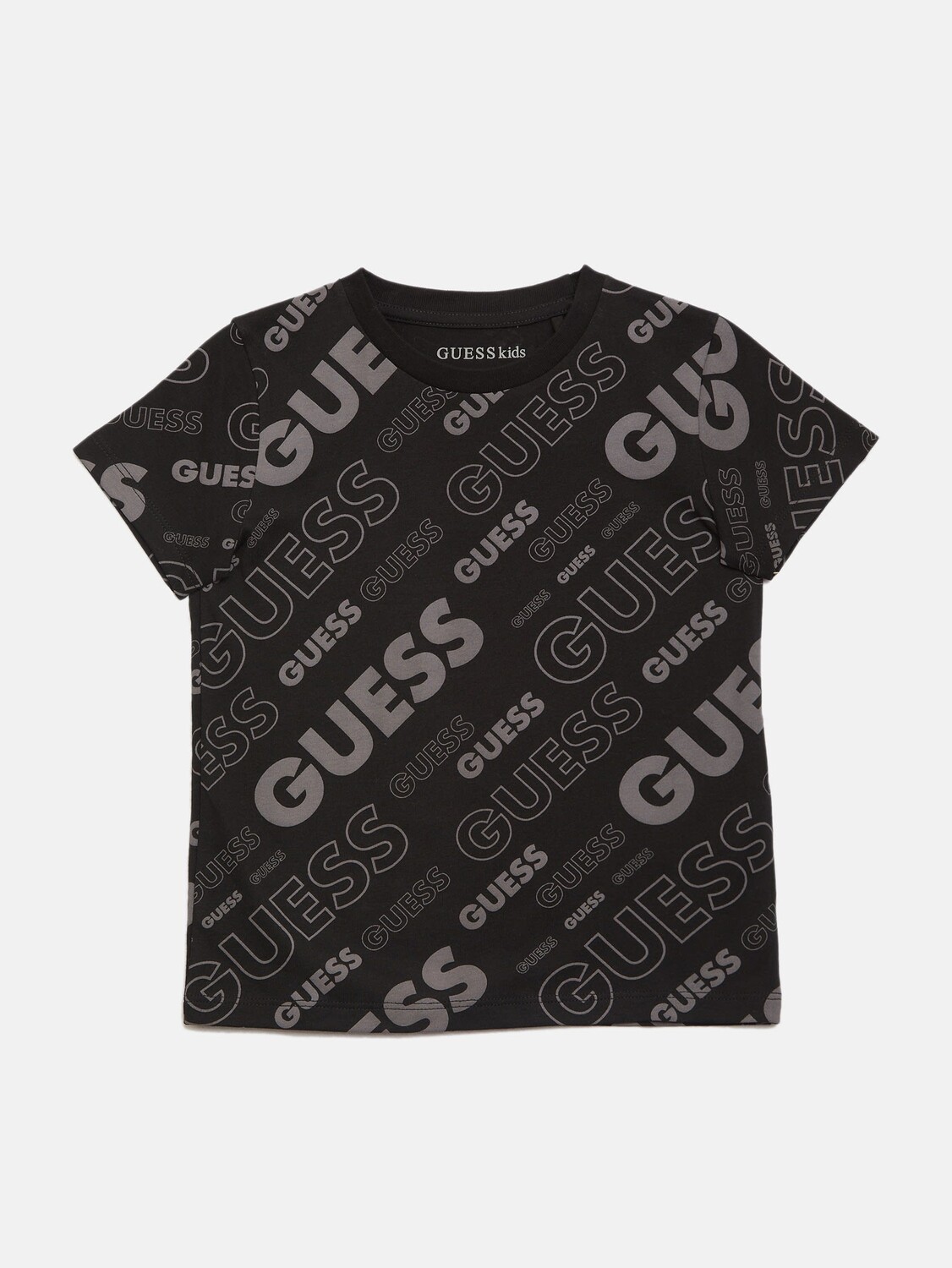 

Футболка с логотипом Eddie (7–16) Guess Factory, черный