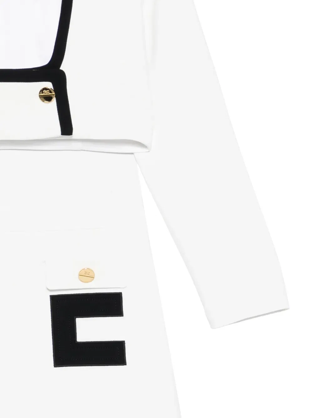 Комплект из топа и юбки Elisabetta Franchi Kids, белый — фото 3