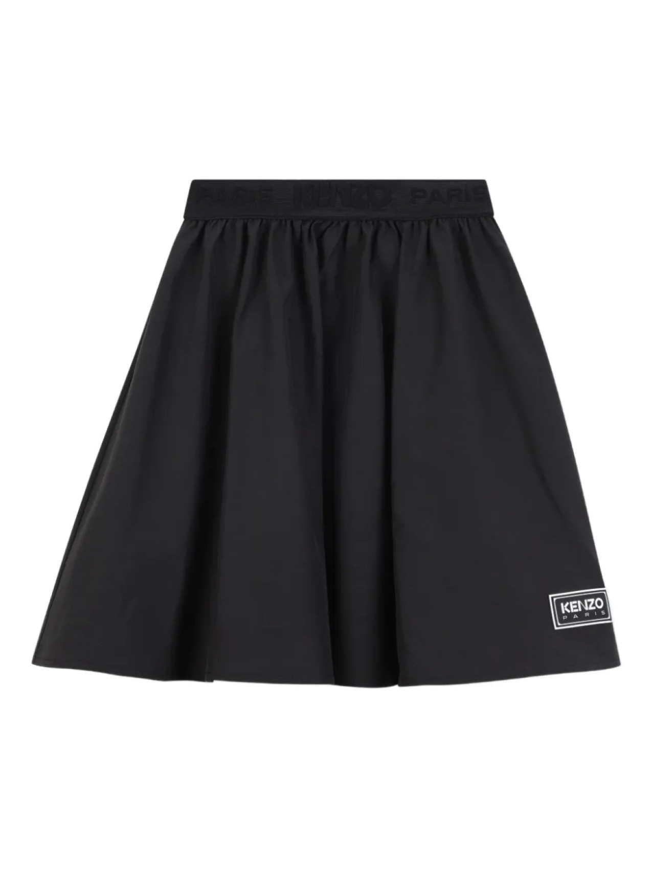 

Kenzo Kids расклешенная юбка с логотипом, синий