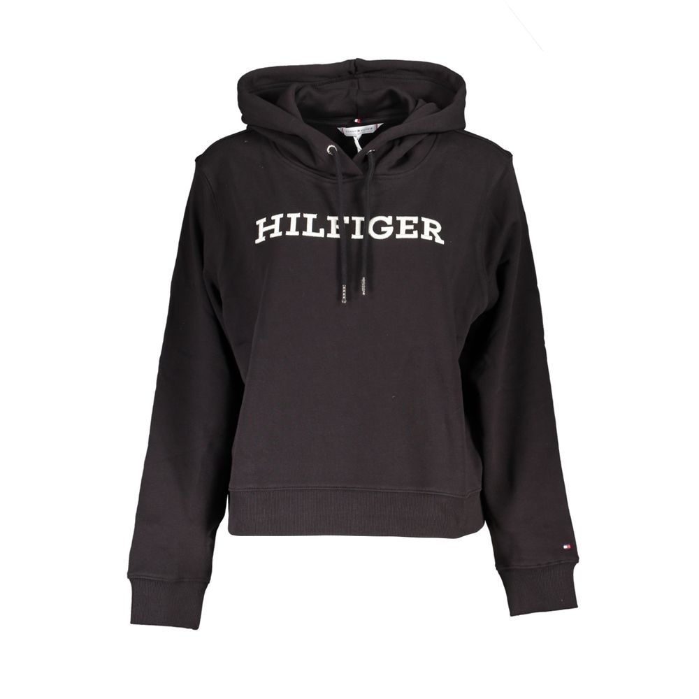 

Черный хлопковый женский свитер Tommy Hilfiger