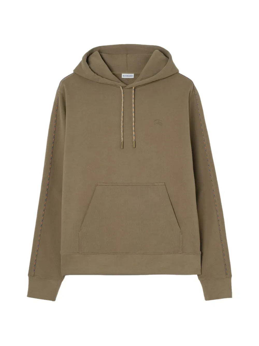 Толстовка Burberry Хлопковая с клетчатым узором, коричневый