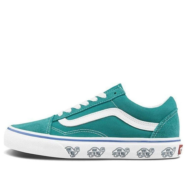 

Кроссовки sidewall print old skool blue Vans, синий
