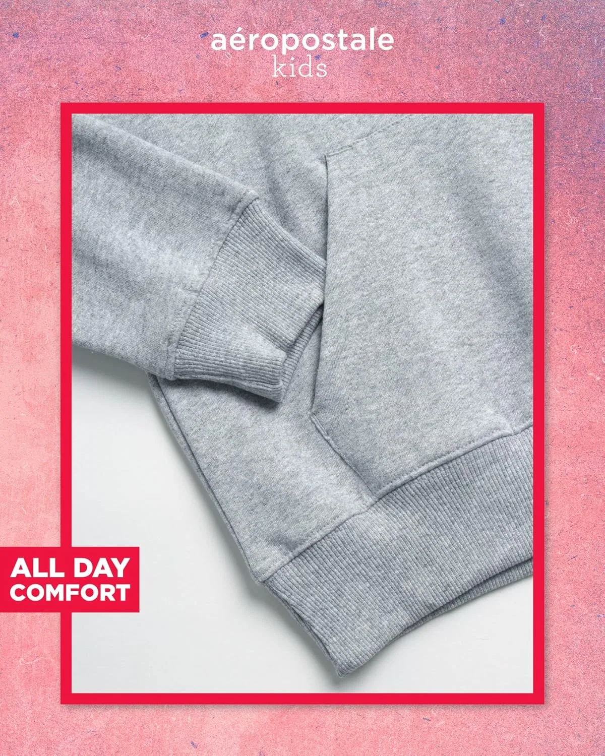 Спортивный костюм из флиса AEROPOSTALE, серый меланж — фото 3
