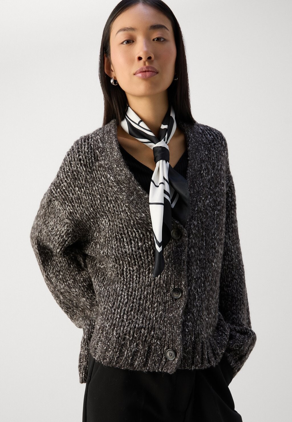 

Кардиган CARDIGAN LONGSLEEVE V NECK Marc O'Polo, темно-серый