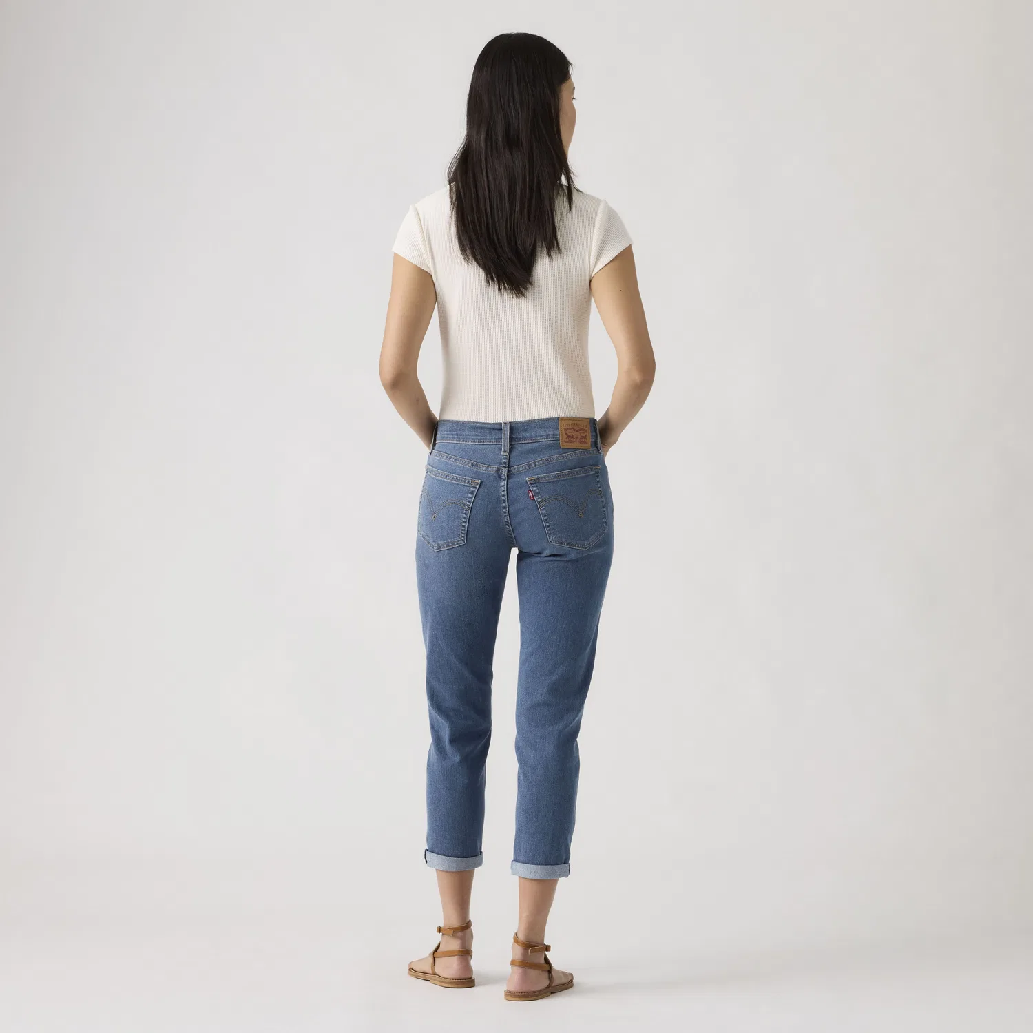 Джинсы-бойфренды с завышенной талией для женщин Levi's, Medium Wash — фото 3