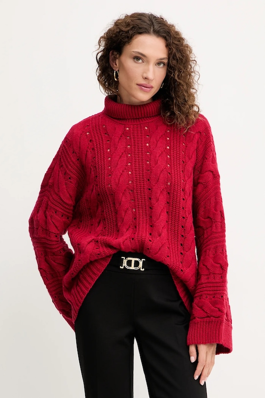 

Свитер с шерстью Twinset, красный