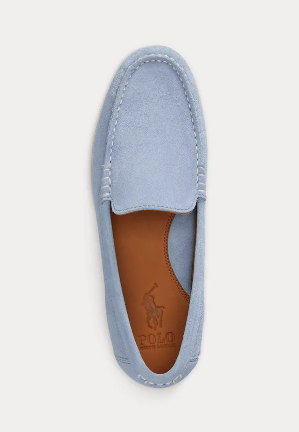 Замшевые венецианские лоферы merton без шнурков Polo Ralph Lauren, Channel Blue — фото 4