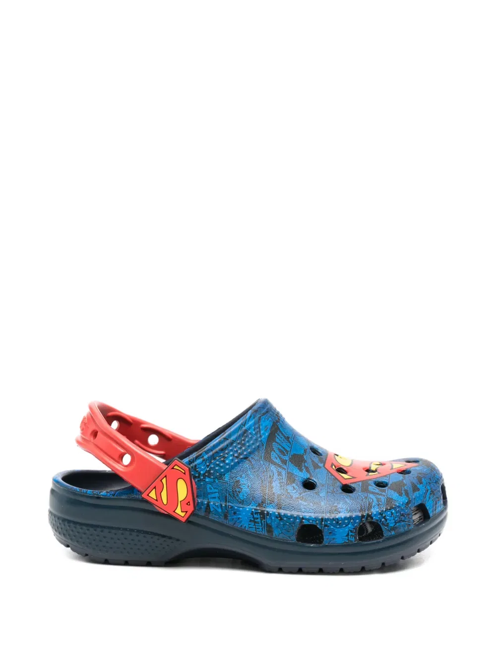 Сандалии с принтом и закрытым носком Crocs Kids, синий