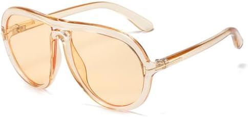 

Солнцезащитные очки для женщин в крупной оправе 2027 года, модные градиентные солнцезащитные очки, стильные разноцветные очки с защитой от УФ-излучения UV400 MTZJH, C7brown-lightbrown