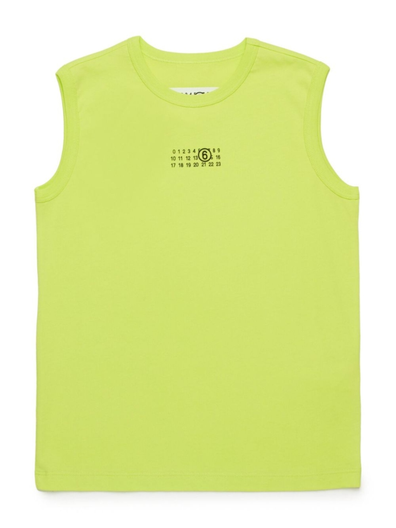 

MM6 Maison Margiela Kids футболка без рукавов с логотипом, зеленый