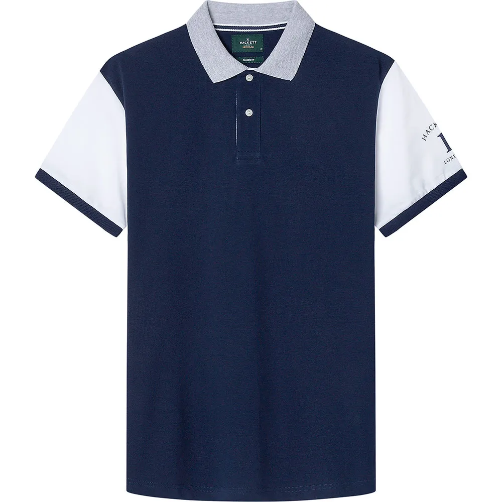 

Поло с коротким рукавом Hackett Heritage Essential Multi, синий