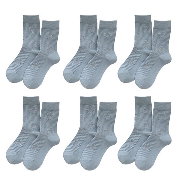 

Женские носки Star Patterned 6pk Soft Crew Anna-Kaci, Blue