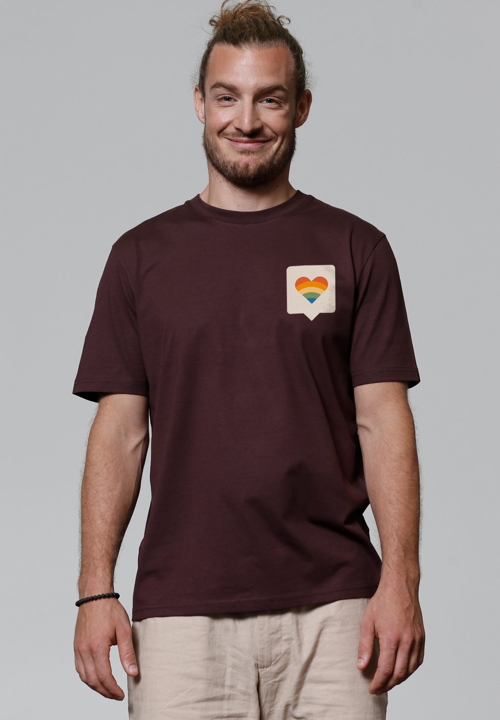 

Футболка с принтом VON HERZEN watapparel, темно-красный