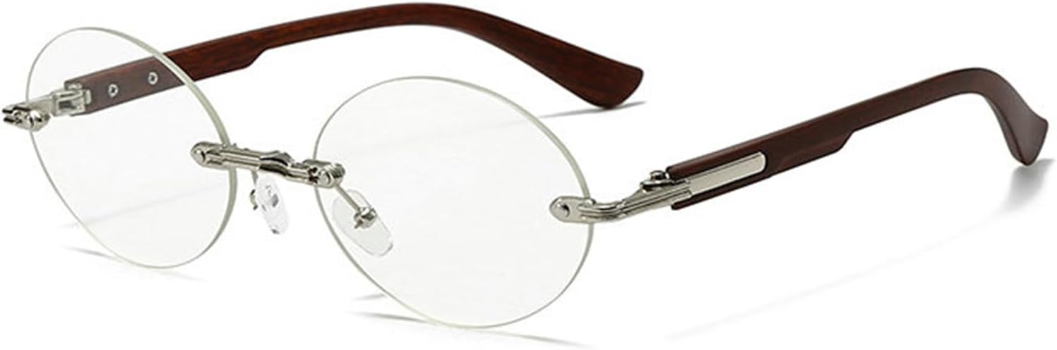 

Солнцезащитные очки Helena Retro Small Oval для женщин и мужчин, модные солнцезащитные очки без оправы, круглые солнцезащитные очки в стиле Y2K, дизайнерские солнцезащитные очки, C8
