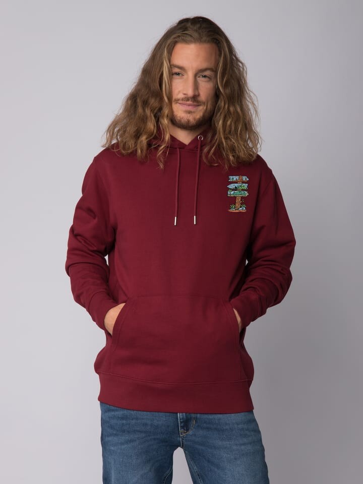 

Толстовка wat Apparel Sweatshirt Adventure is everywhere, цвет Weinrot