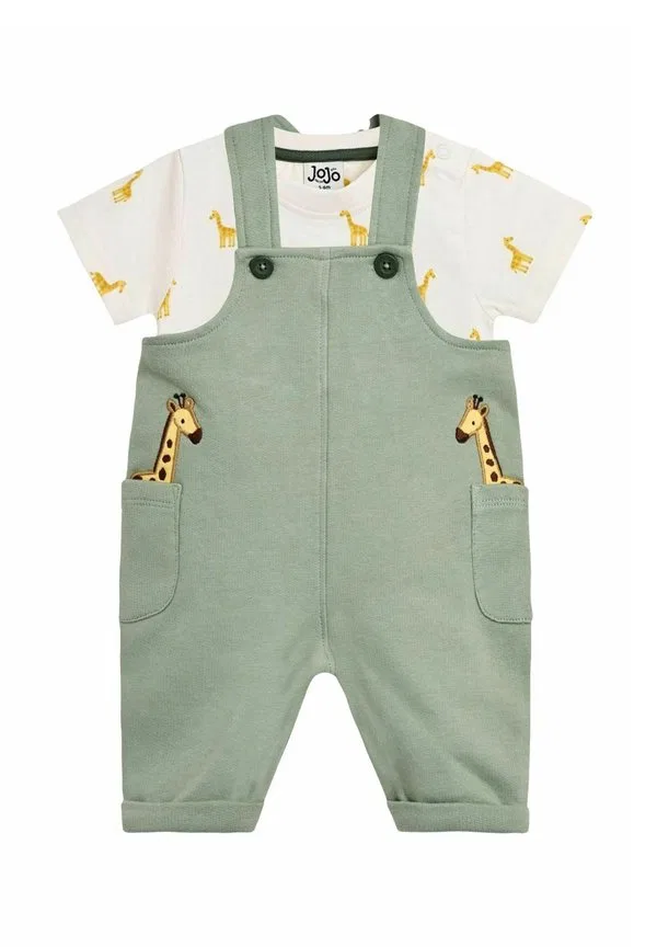 Комбинезон стандартного кроя с карманами Jojo Maman Bébé, Green Giraffe