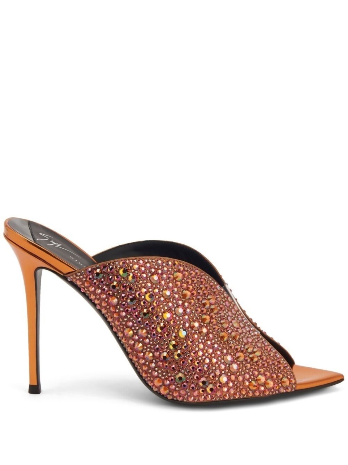 

Giuseppe Zanotti декорированные мюли Intriigo Sparkle, оранжевый