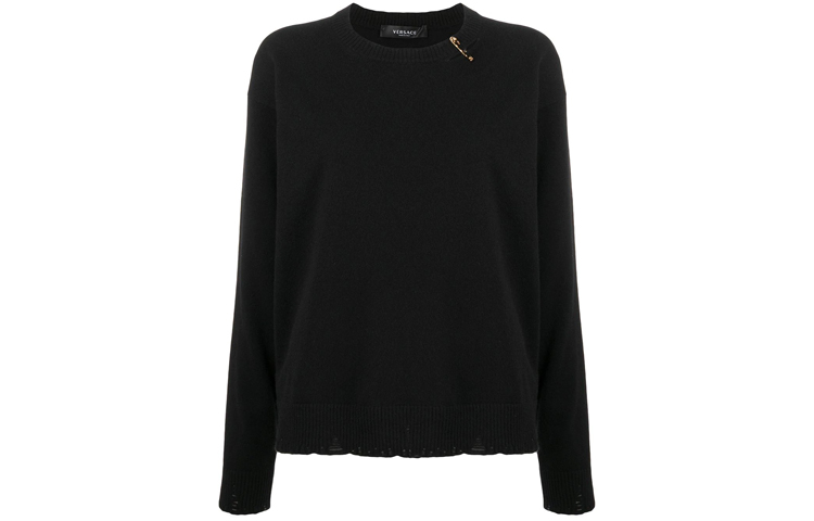

Кашемировый свитер женский черный VERSACE