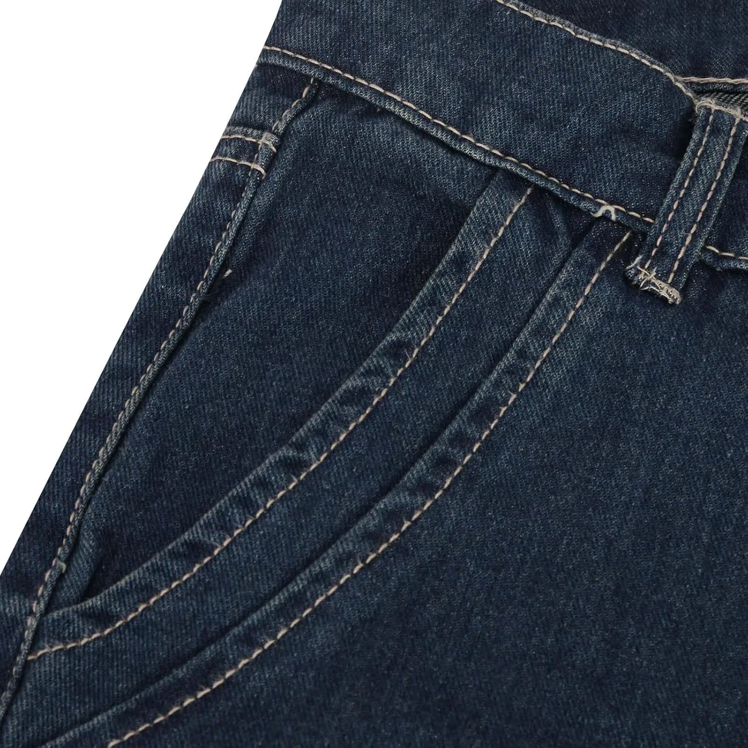 Джинсы свободные Baggy Bootcut, синие — фото 4
