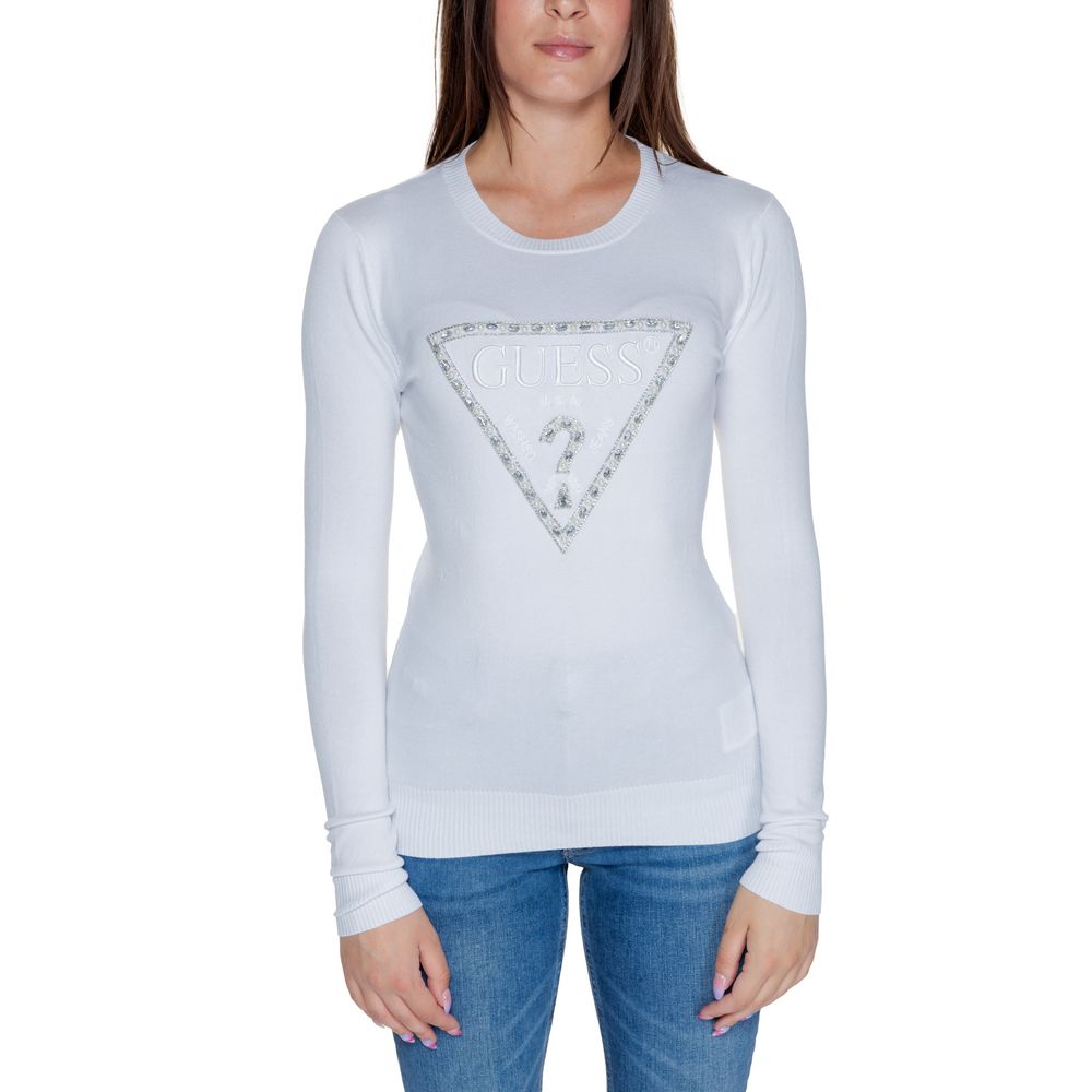 

Белые вискозные топ и футболка GUESS