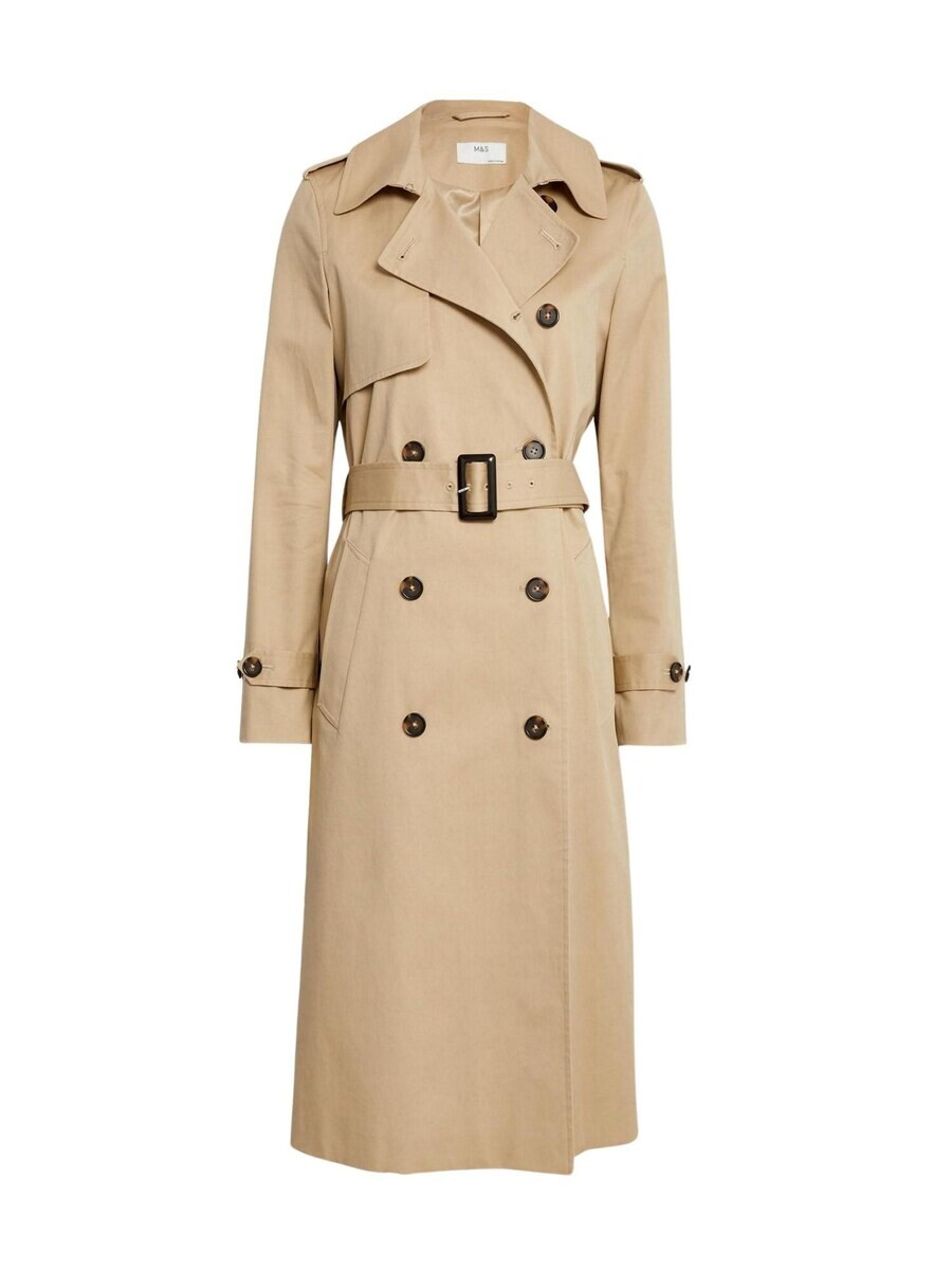 

Тренчкот Marks & Spencer Between-Seasons Coat, бежевый