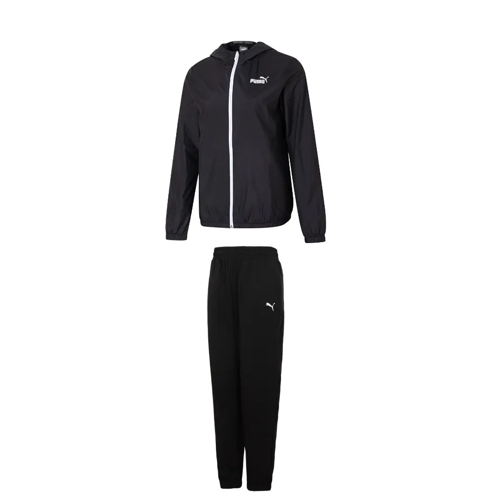 

PUMA Женский комплект Casual Suits черный топ+черные брюки