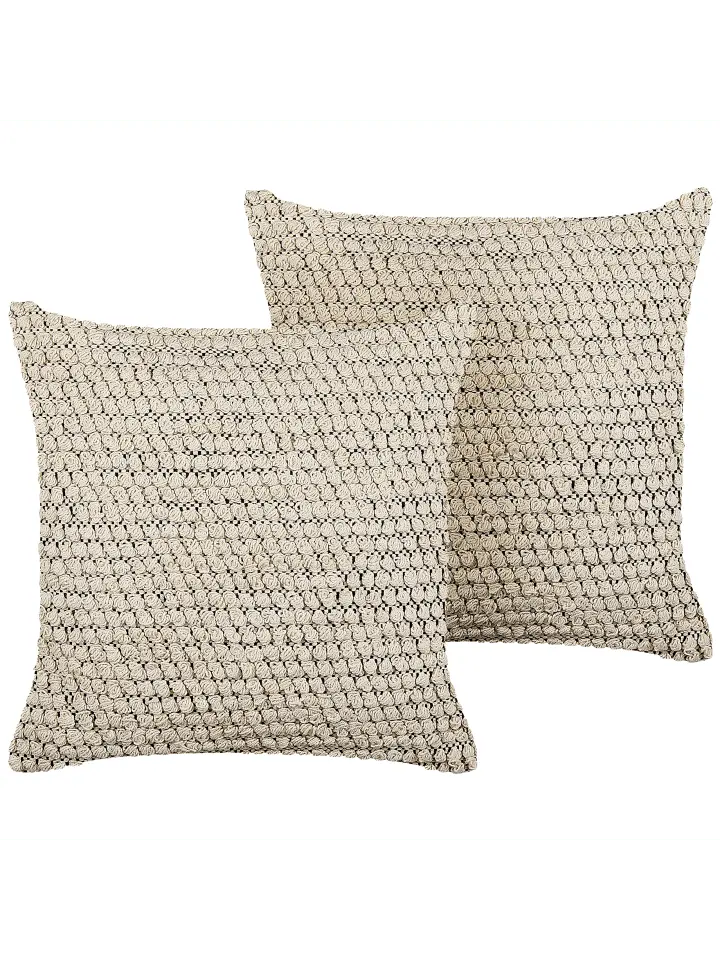 

Декоративная подушка Beliani 2er Set Deko HOWEA, цвет beige/schwarz