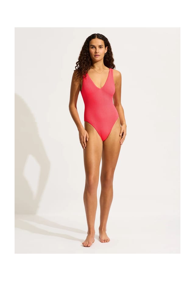 

Купальник Seadive с v-образным вырезом Seafolly, цвет snapdragon