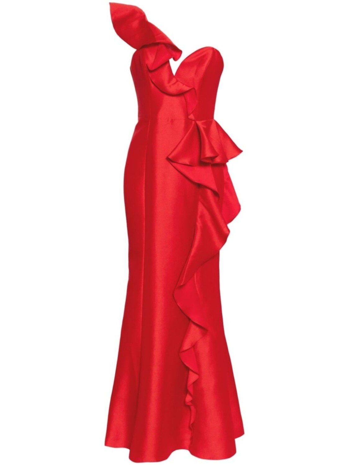 

Marchesa Notte платье Mikado, красный