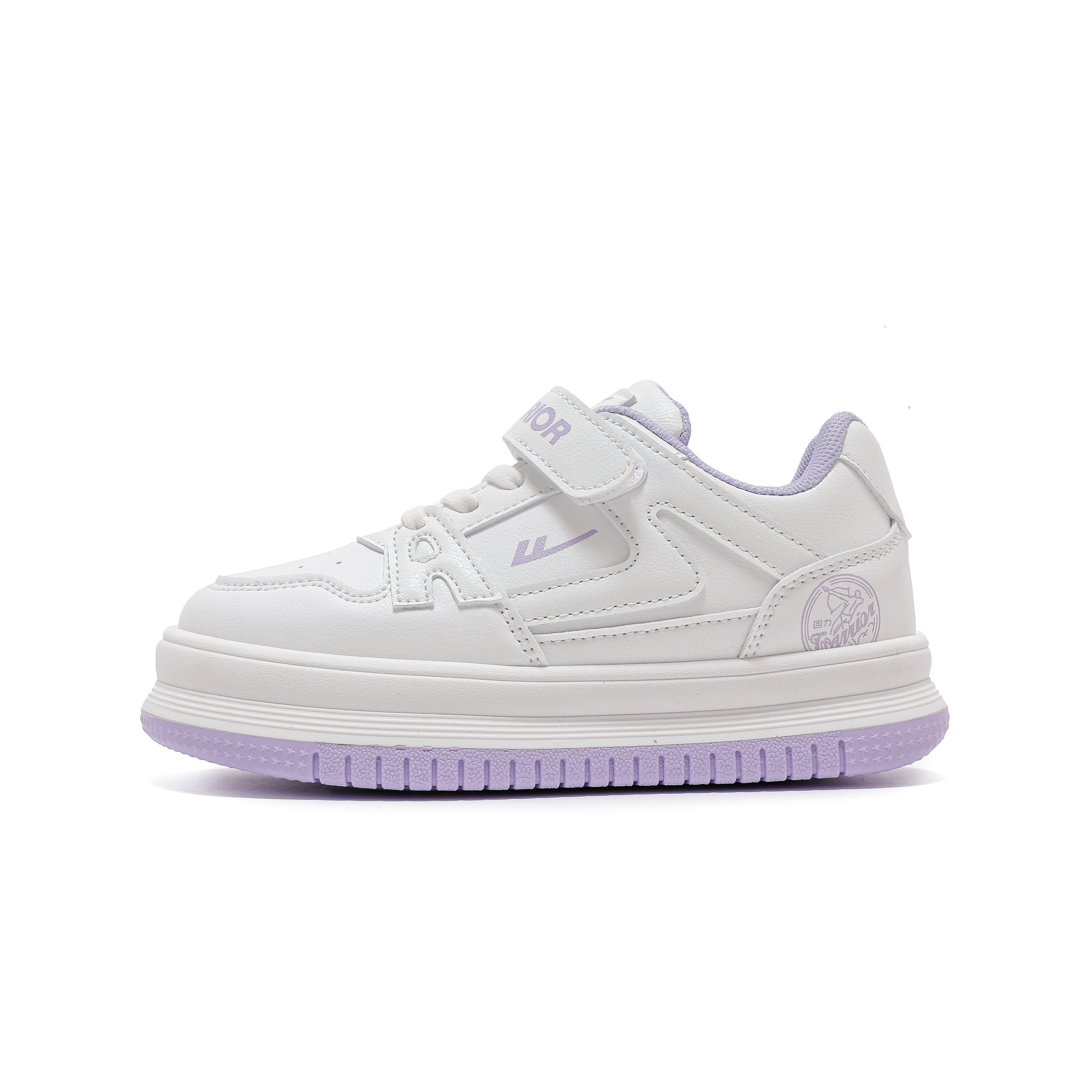 

Дышащие и нескользящие низкие детские кроссовки для скейтбординга WARRIOR, бежевый/черный