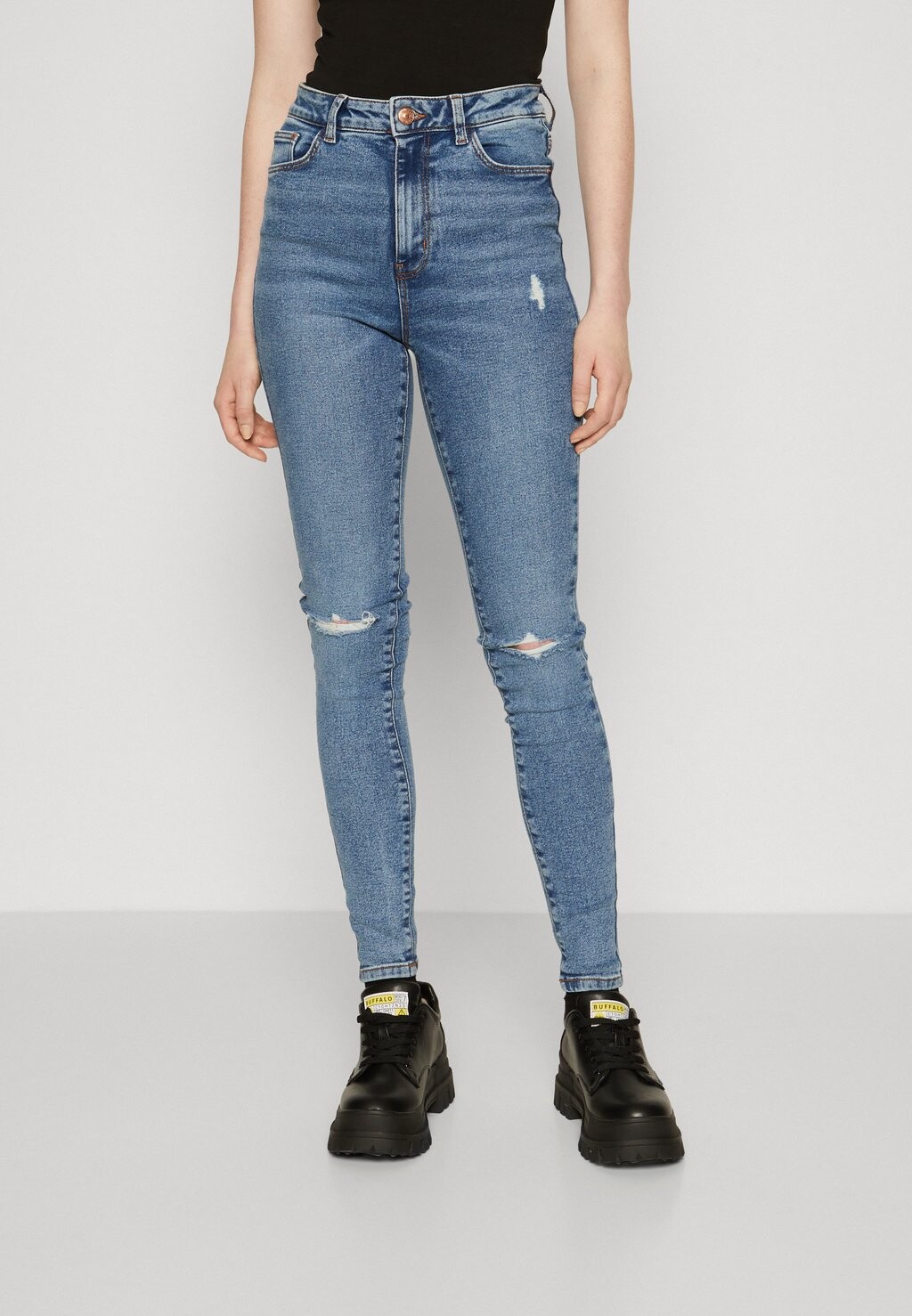 

Джинсы Skinny Fit PCDANA Pieces, цвет medium blue denim
