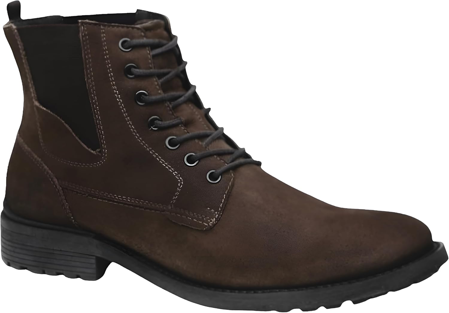 

Мужские мотоциклетные ботинки King USA Texas - боевые 6 повседневные кожаные ботинки, Nubuck Cafe