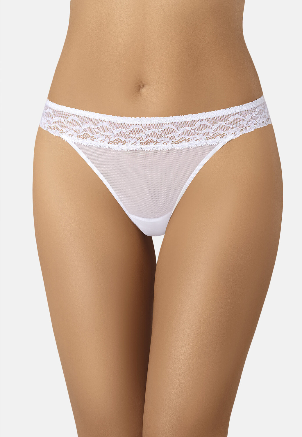 

Стринги Teyli Mesh Tanga mit floraler Spitze Ero, белый