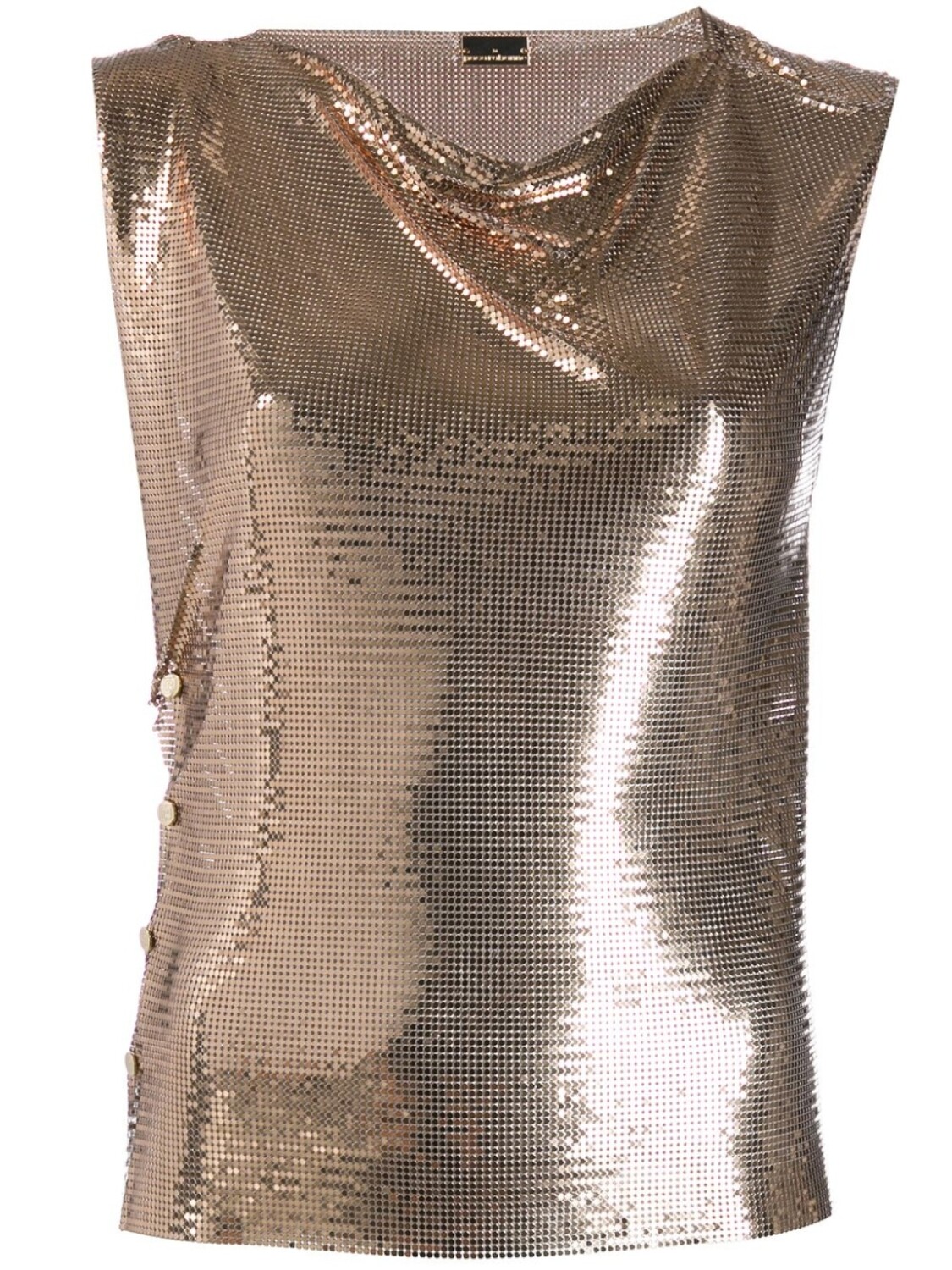

Декорированный топ Rabanne, золотой