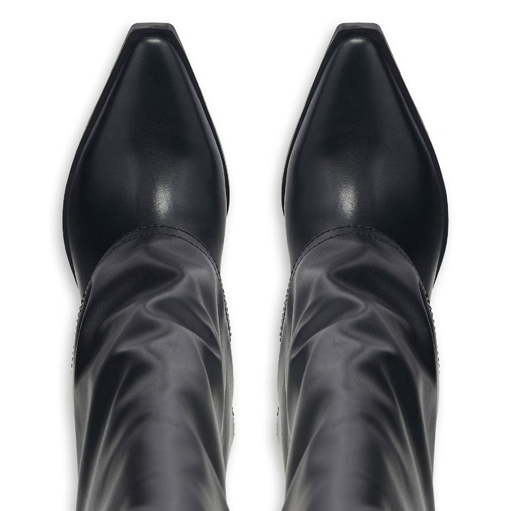Сапоги женские Steve Madden Skylerr с широкими манжетами, черный — фото 4