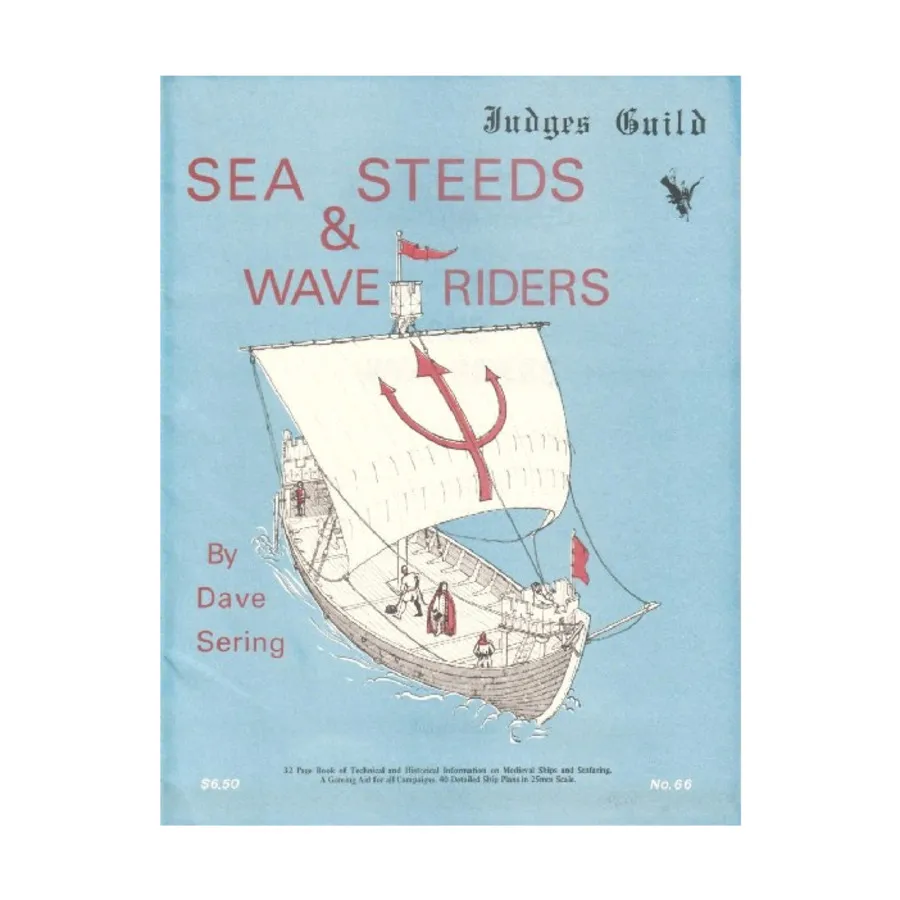 

Sea-Steeds & Wave Riders (2nd Printing), Dungeons & Dragons Fantasy Supplements - Assorted (Judges Guild), мягкая обложка