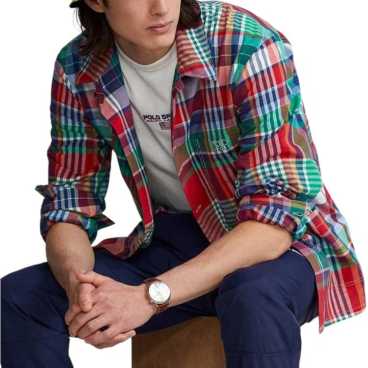 Рубашка мужская Multicolor Polo Ralph Lauren — фото 4
