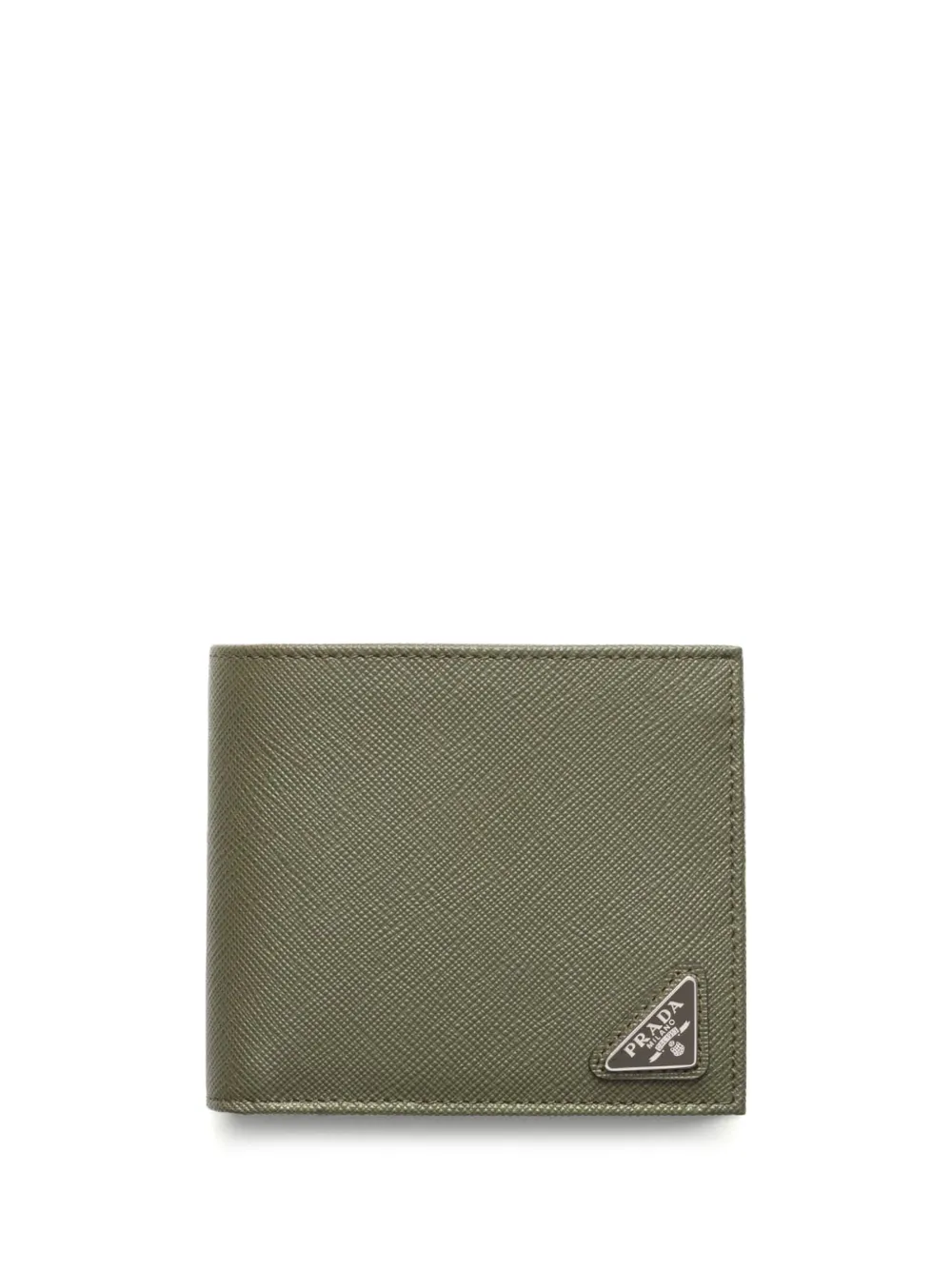 

Бумажник из сафьяновой кожи Prada, зеленый