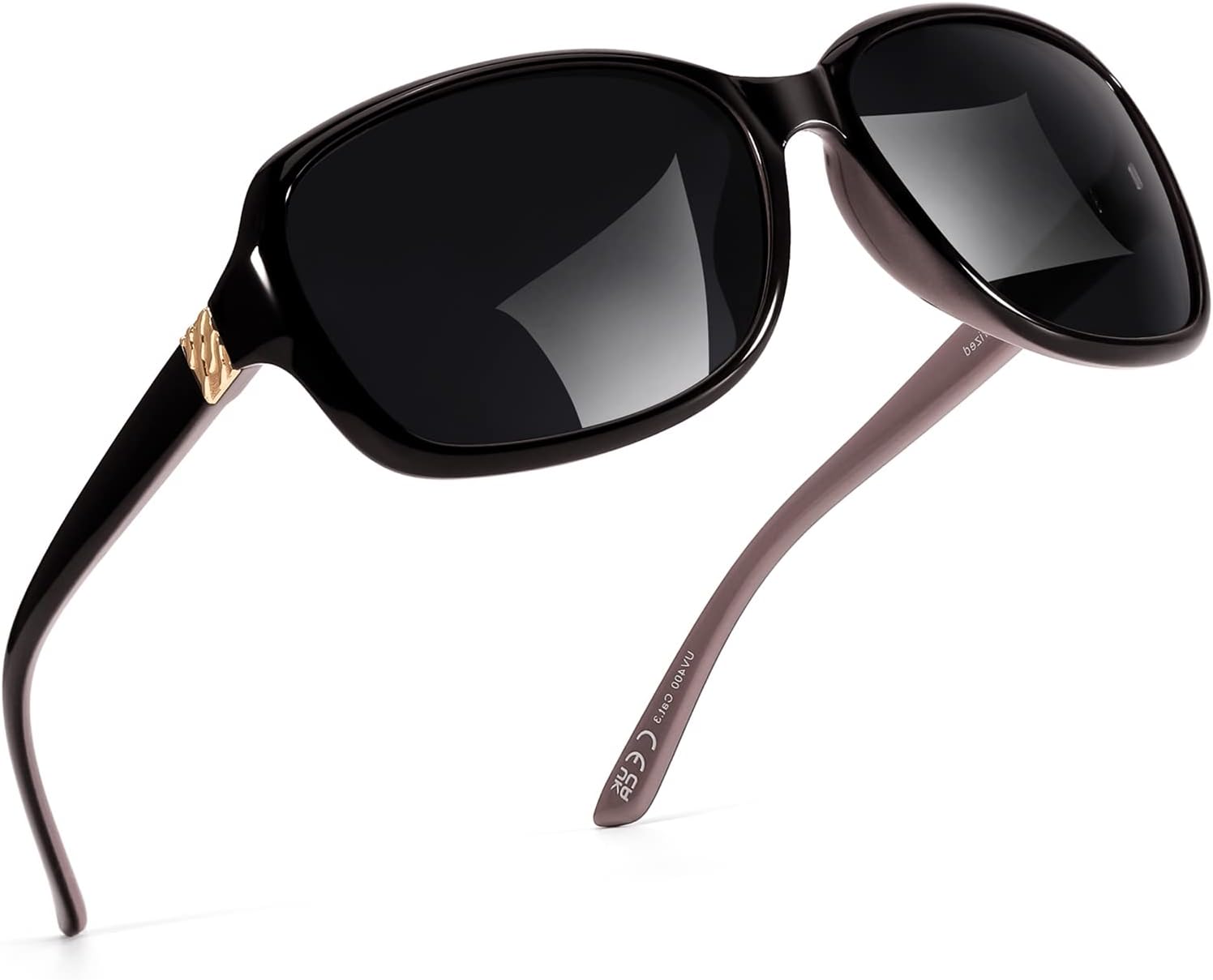 

Поляризованные солнцезащитные очки SIPHEW для женщин | Винтажные квадратные солнцезащитные очки с защитой от УФ-излучения UV400 | Женские солнцезащитные очки с обтекаемой формой, A5 Black Purple Polarized Sunglasses