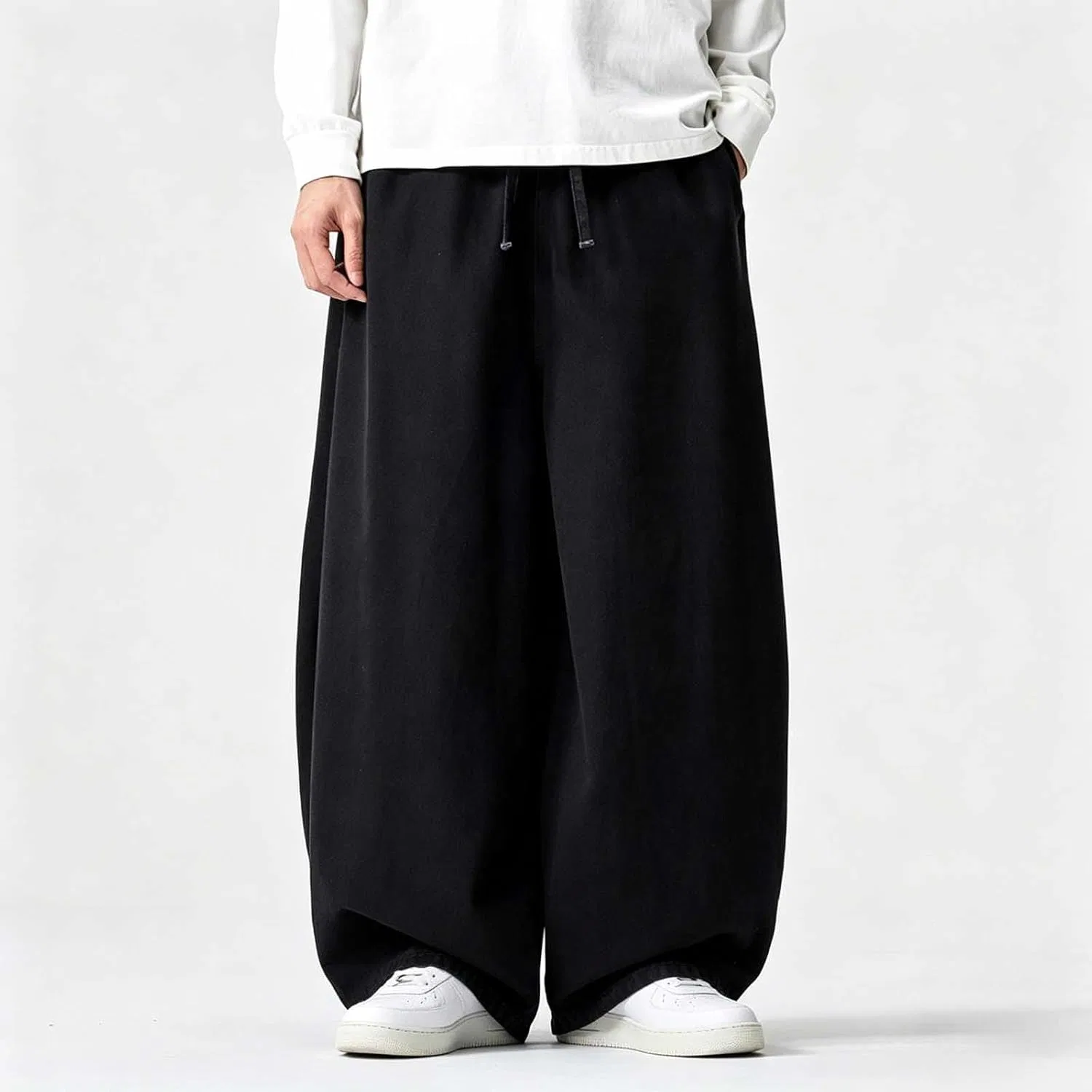 Джинсы свободные Men’s Oversized Denim Pants, Black — фото 2