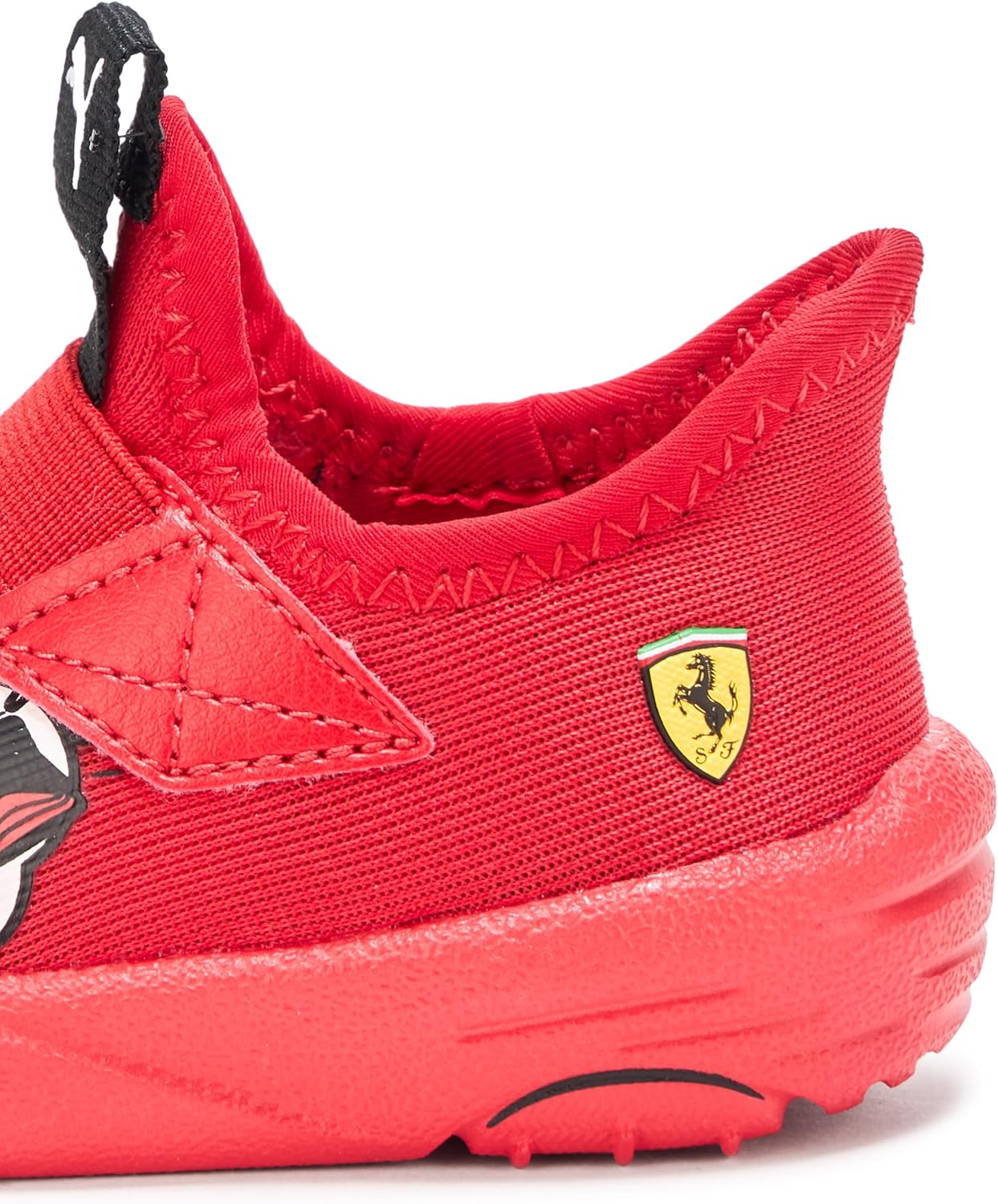 Кроссовки Puma для детей и подростков Scuderia Ferrari без шнурков, Rosso Corsa Ah25 — фото 4