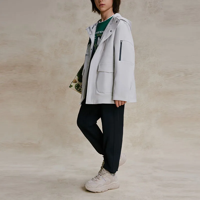 FILA KIDS Куртка Mist Yarn Gray для детей — фото 4