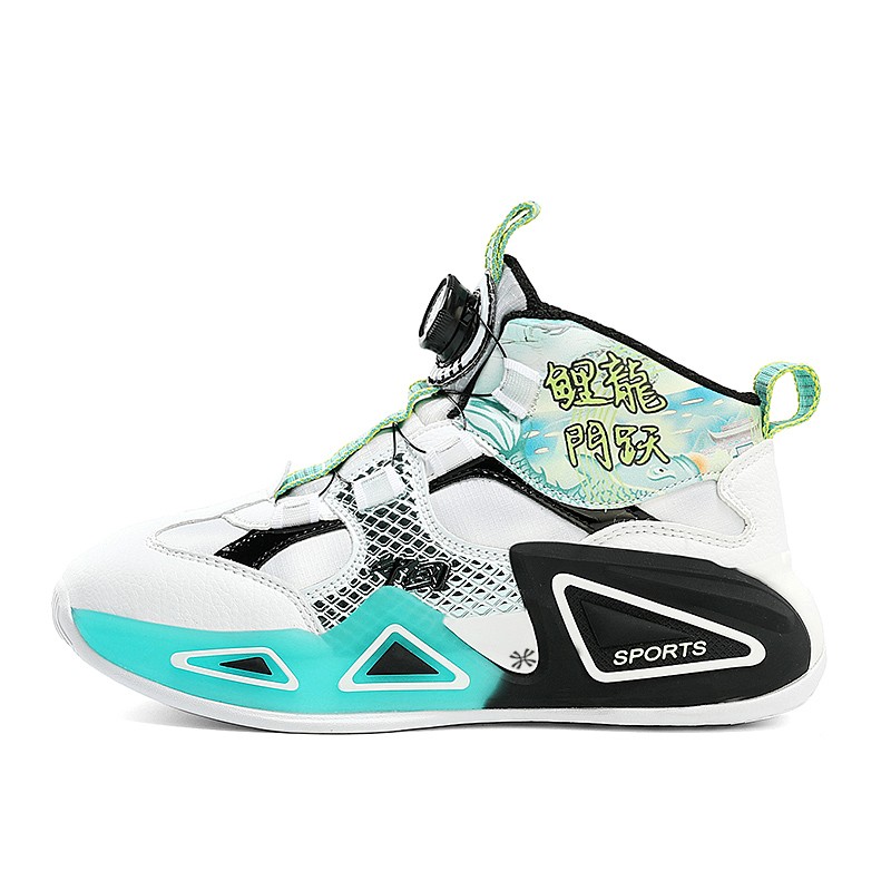 

Противоскользящие и износостойкие, легкие, амортизирующие детские кроссовки для бега YUZHAOLIN, белый/зеленый